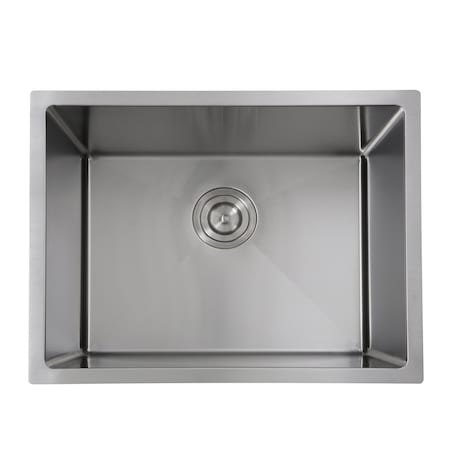 Nantucket Sinks Pro Series 23 inch Undermount Small Radius Corners Stainless Steel Utility/Laundry Sink SR2318-12-16